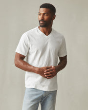 men's premium slub v-neck tee